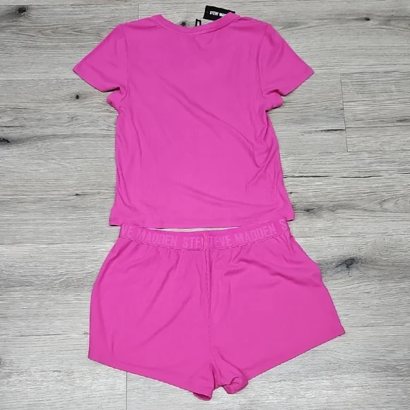 Steve Madden Vibrant Pink Women's Pajama Set - Picture 5 of 7